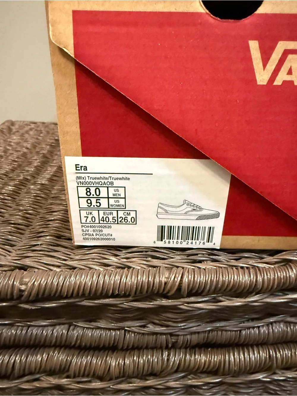 Vans White Canvas Low-Top Sneakers
